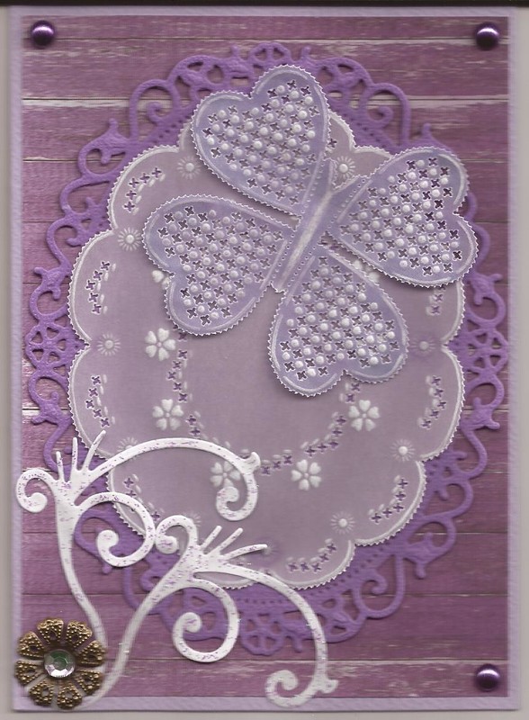 napperon au papillon dentelle